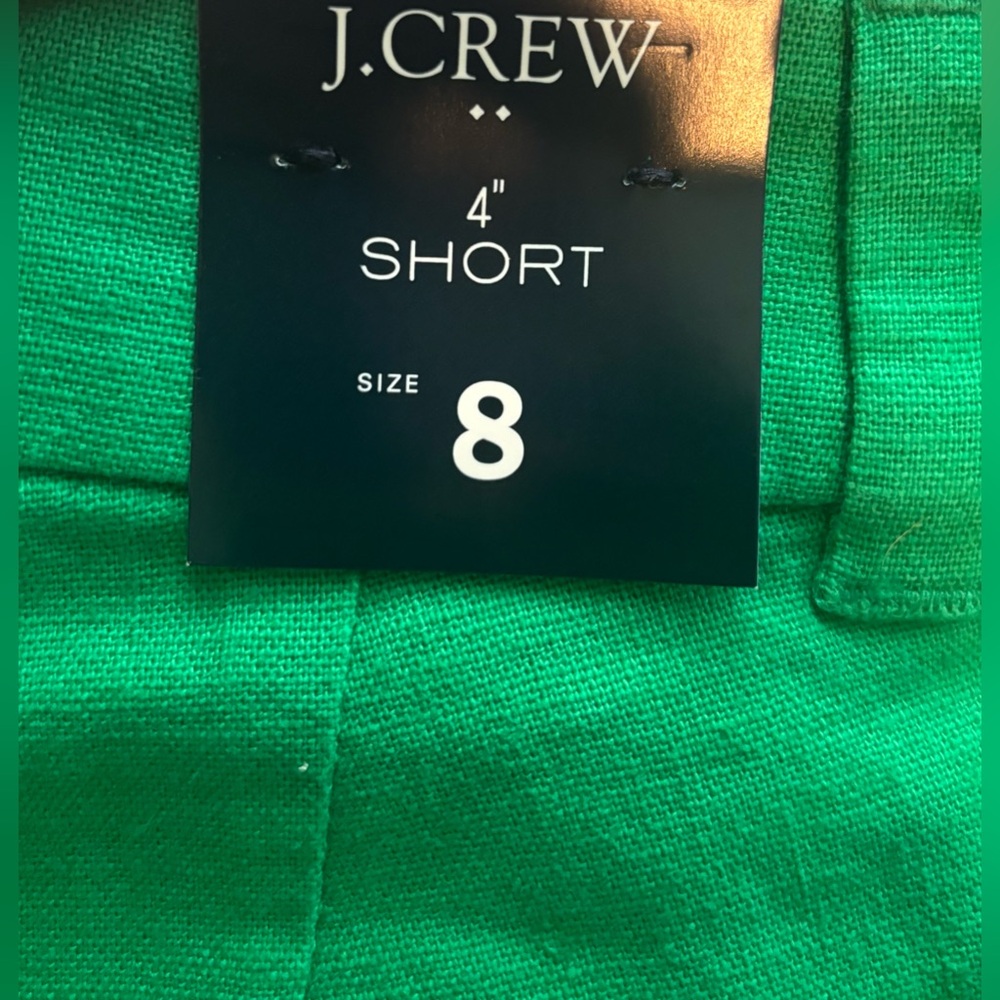 NWT J. Crew Factory Linen-Blend Scalloped Hem Shorts - Picture 8 of 10